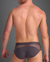Load image into Gallery viewer, Score Sheer Brief - Gunmetal