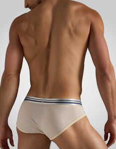 Racer Mesh Brief - Ecru
