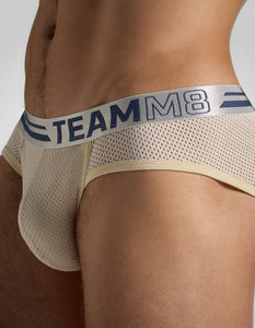 Racer Mesh Brief - Ecru