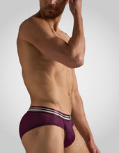 Load image into Gallery viewer, Racer Mesh Brief - Eggplant
