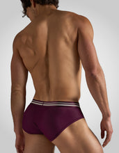 Load image into Gallery viewer, Racer Mesh Brief - Eggplant
