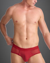 Load image into Gallery viewer, Score Sheer Brief - Jester Red
