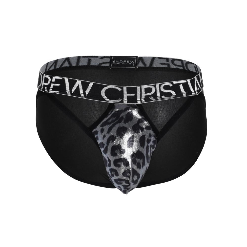 Metallic Leopard Brief